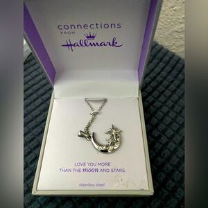 NEW in box! Hallmark Silver Moon and Star Necklace